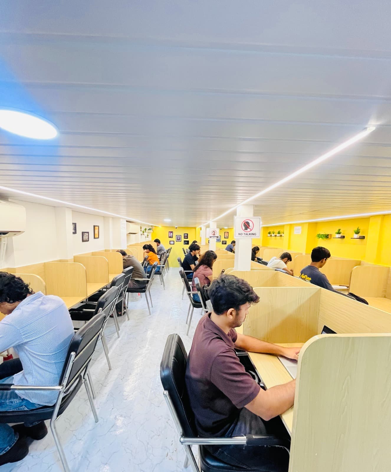 Interior of The Study Corner in Lalbaug, a study library near Chinchpokli